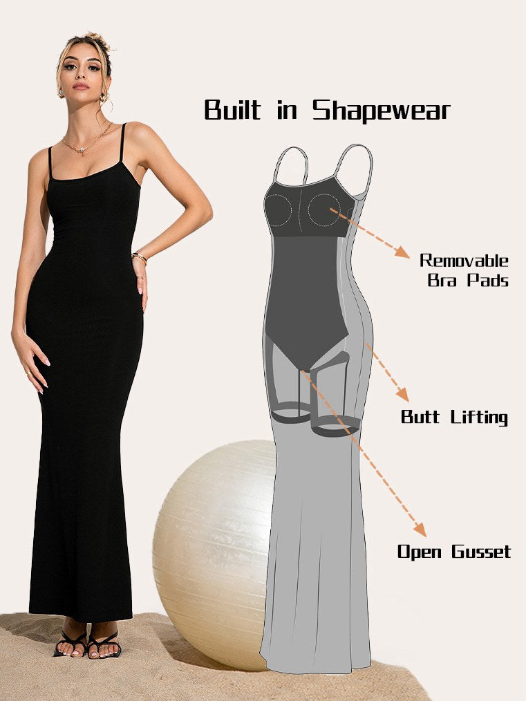 Built-In Shapewear Maxi Dress